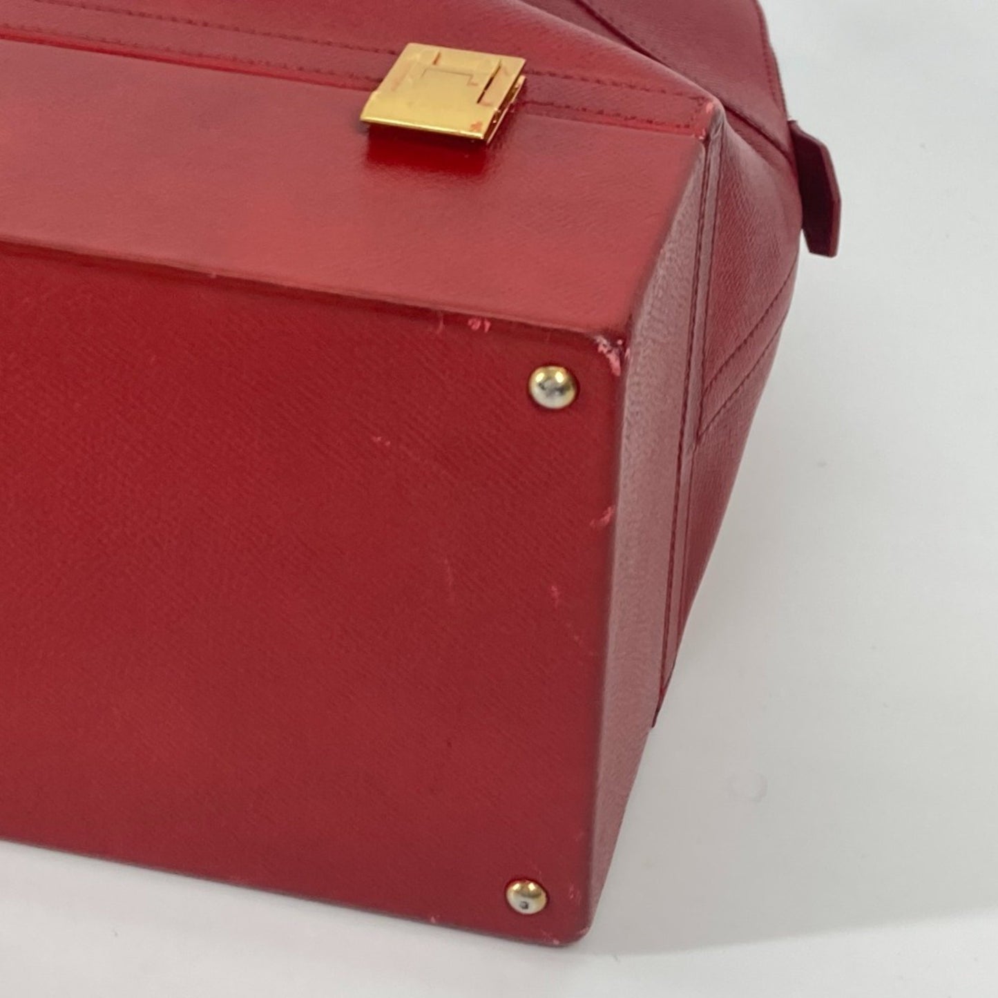 Hermès Red Leather Macpherson