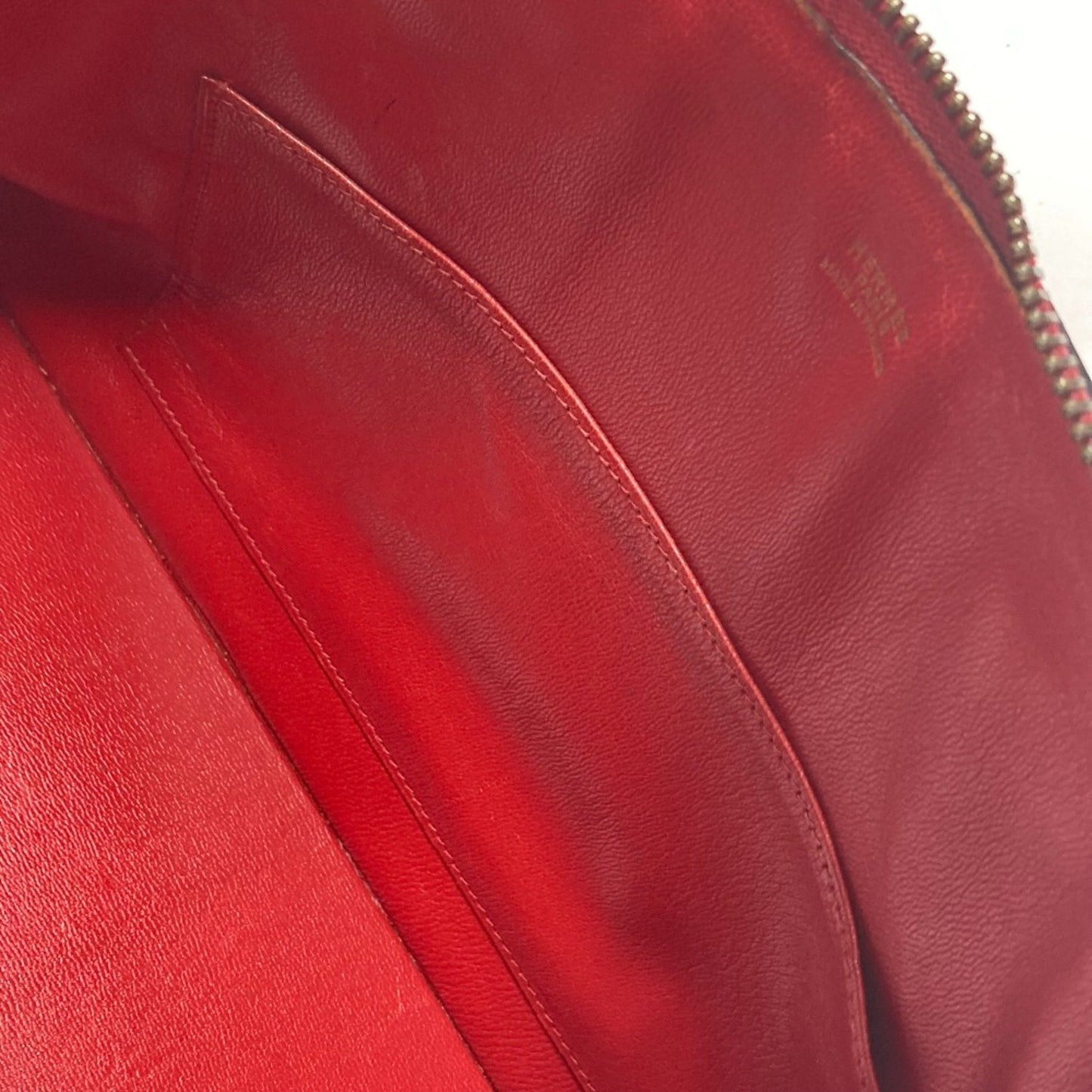 Hermès Red Leather Macpherson