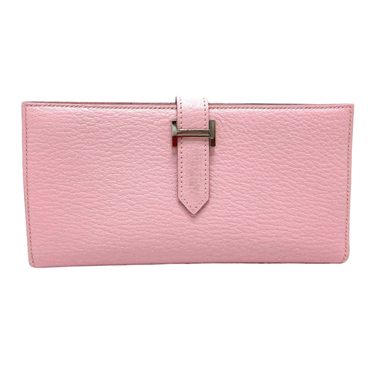 Hermès Pink Leather Béarn