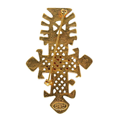 Chanel Gold Gold Plated Coco Mark