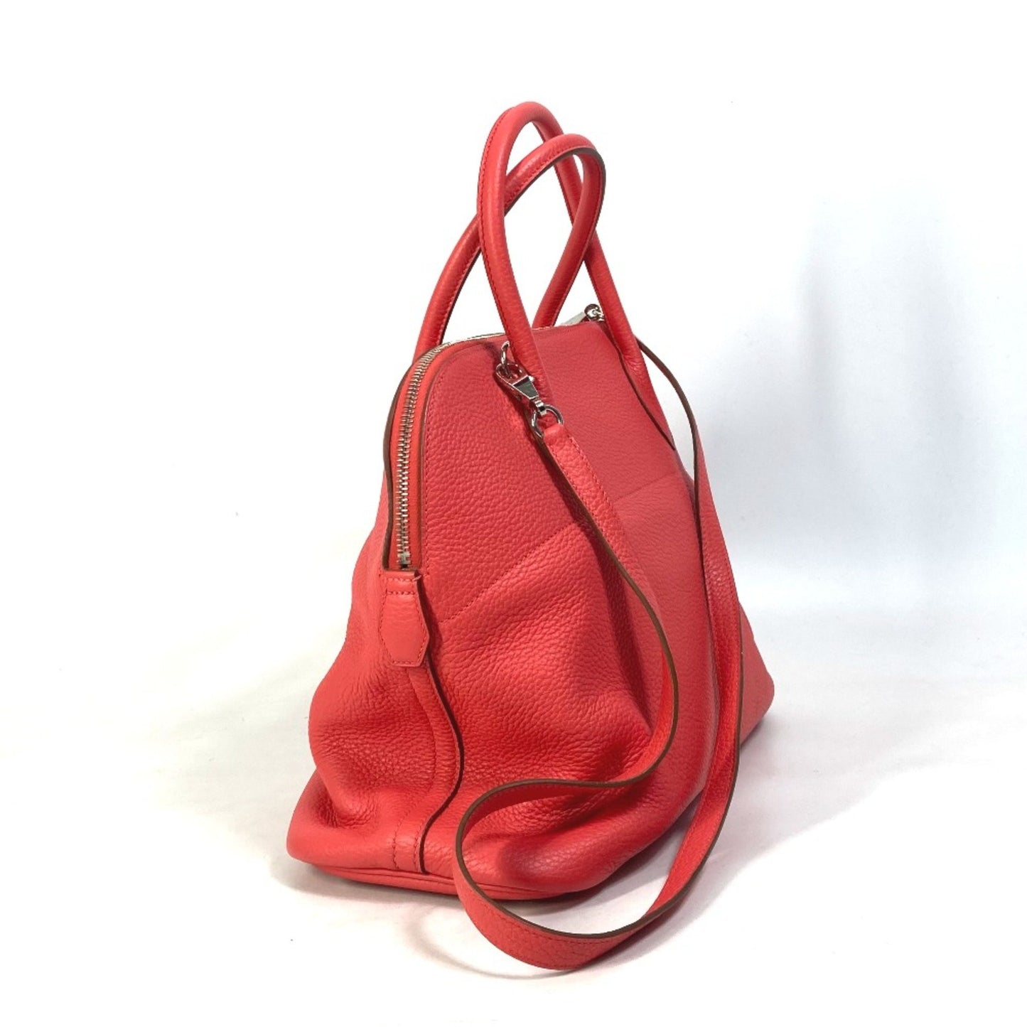 Hermès Red Leather Bolide