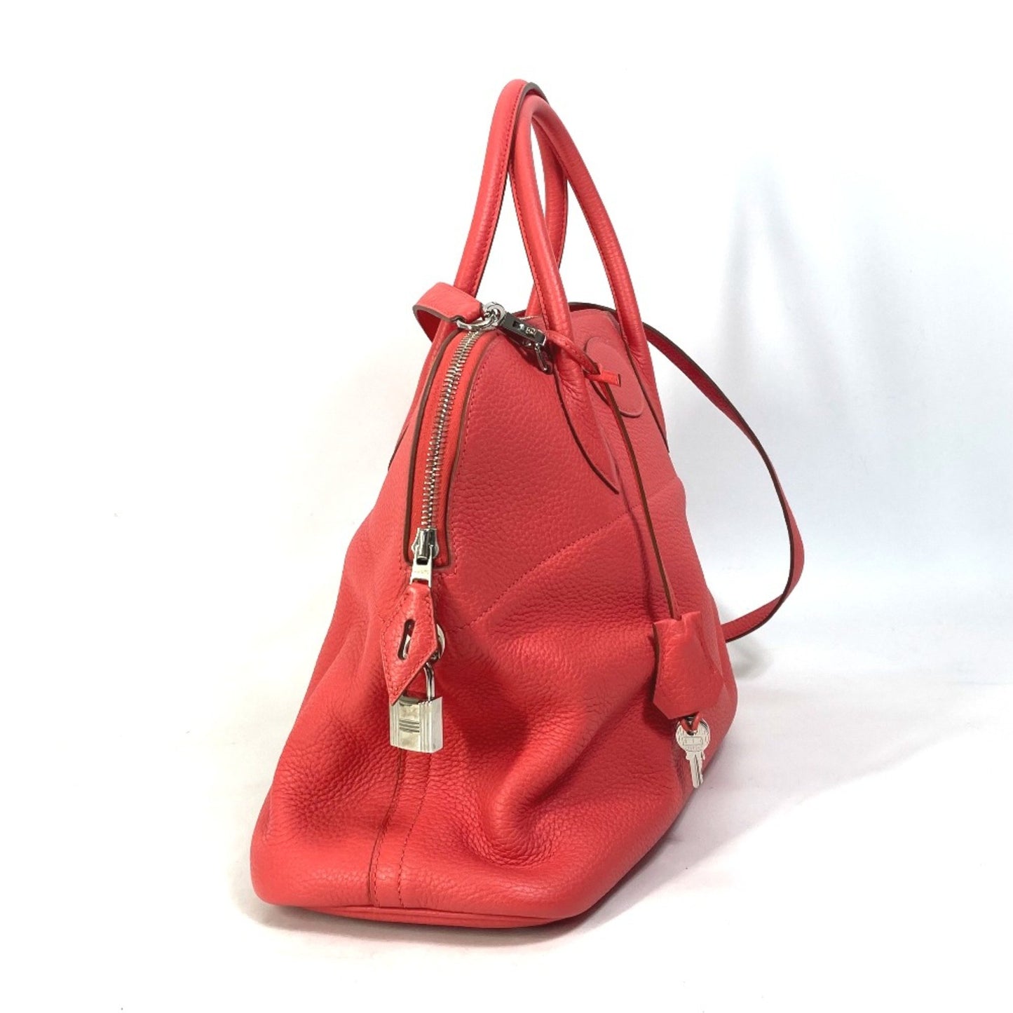 Hermès Red Leather Bolide