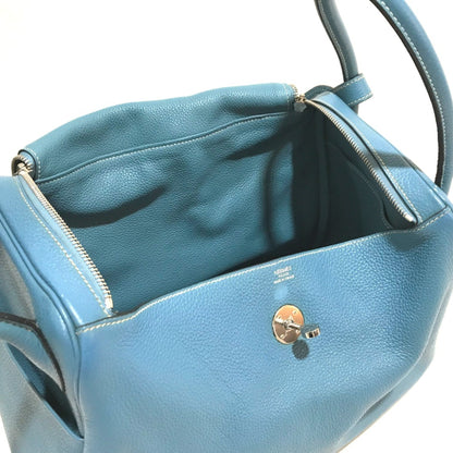 Hermès Blue Leather Lindy
