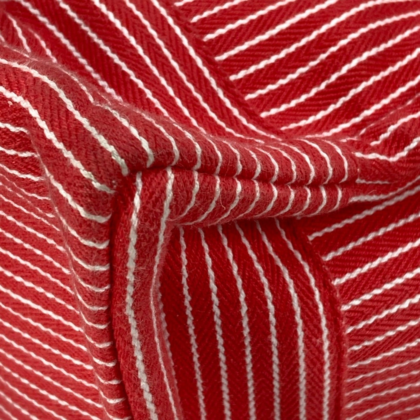 Hermès Red Canvas Cabas
