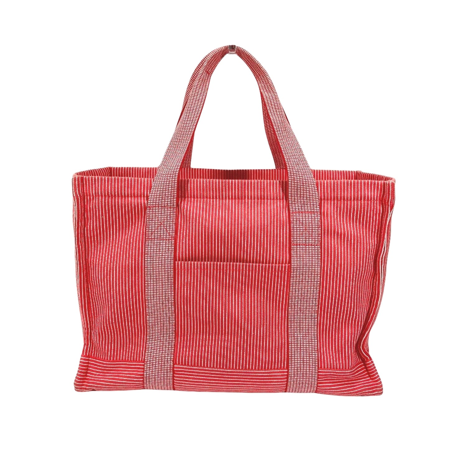Hermès Red Canvas Cabas