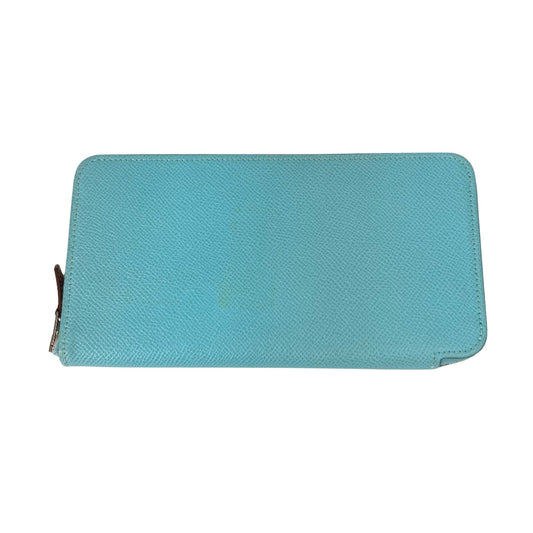 Hermès Blue Leather Silk'in