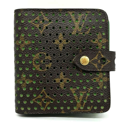 Louis Vuitton Green Canvas Compact Zip