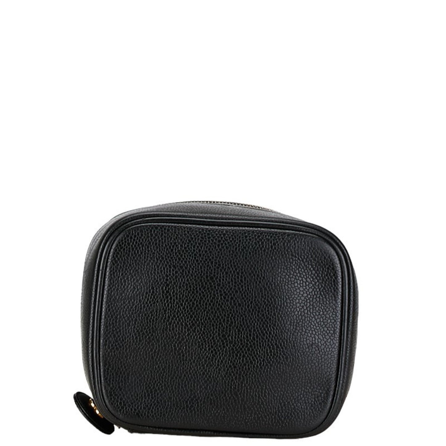 Chanel Black Leather Vanity