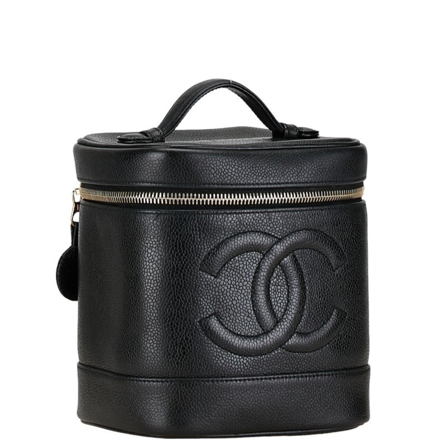 Chanel Black Leather Vanity