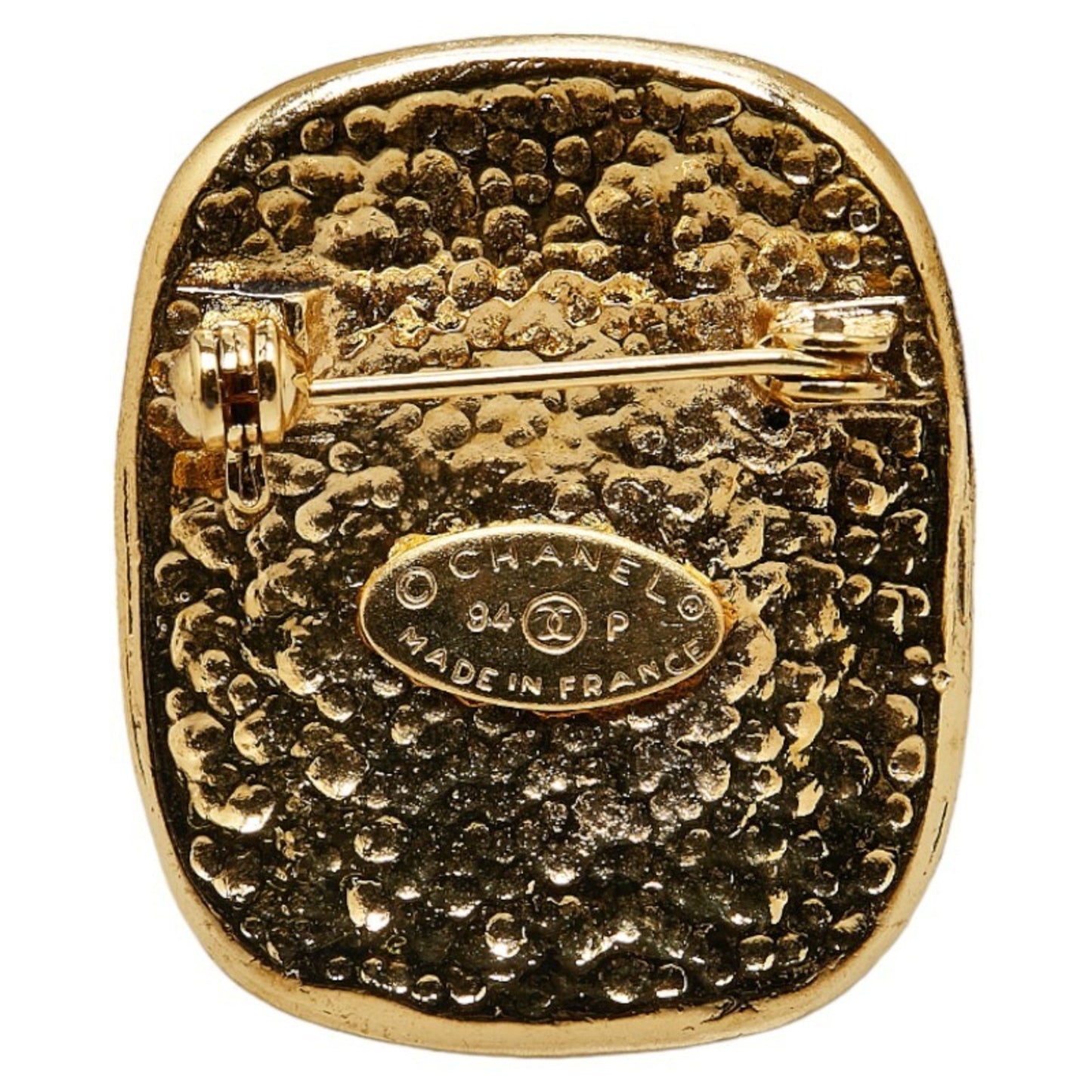 Chanel Gold Gold Plated Logo Cc