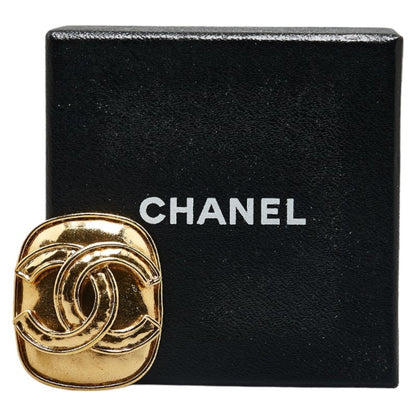 Chanel Gold Gold Plated Logo Cc