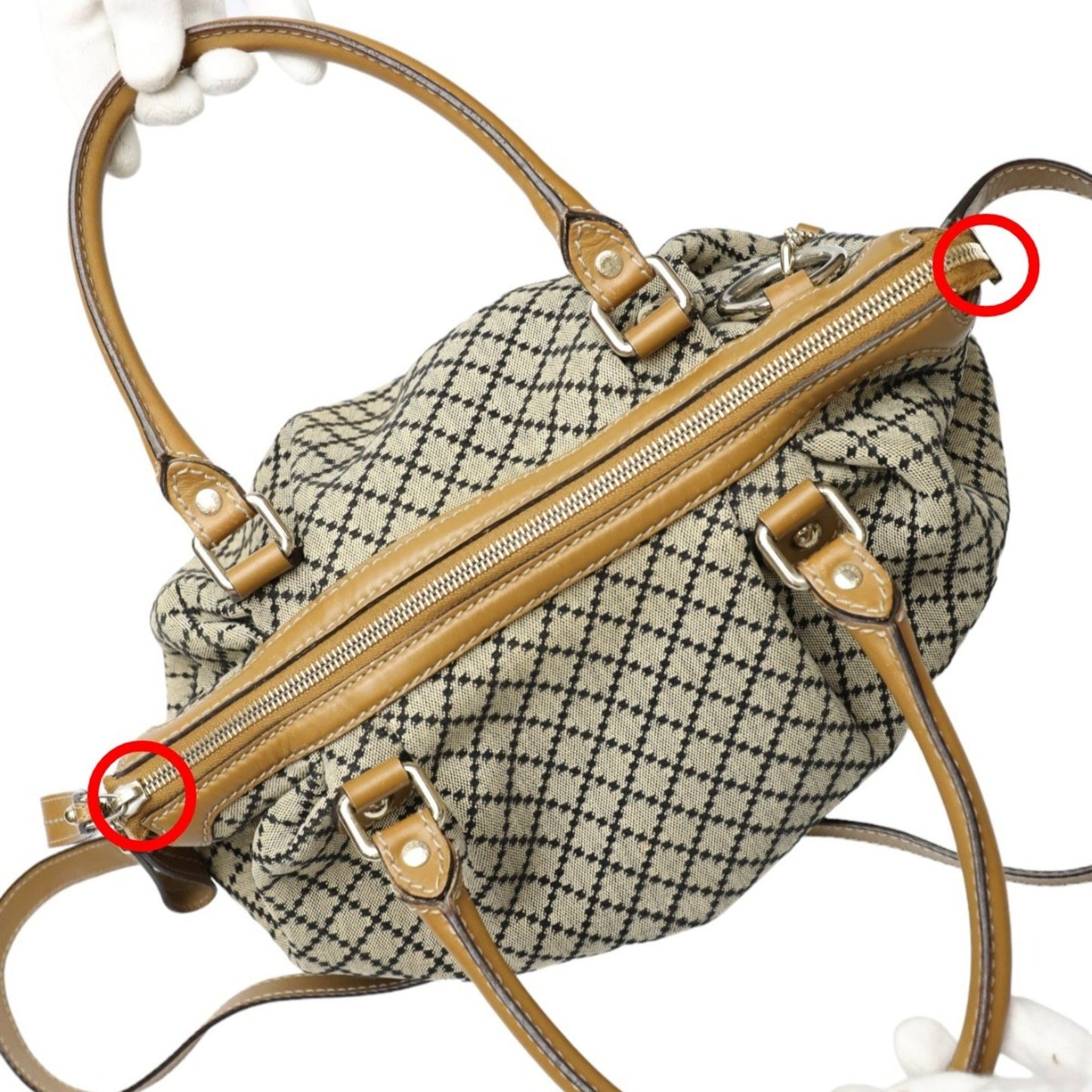 Gucci Brown Canvas Sukey