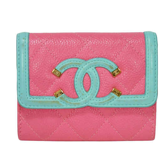 Chanel Pink Pony-style Calfskin Cc Filigree