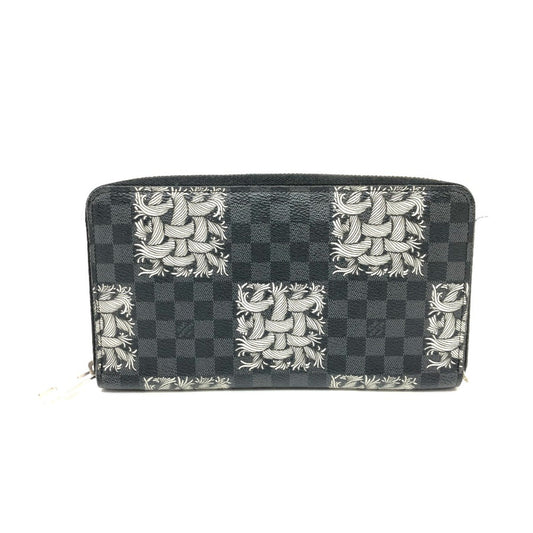 Louis Vuitton Black Canvas Zippy Wallet