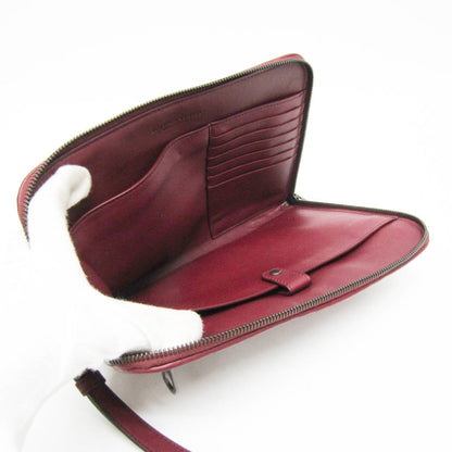 Bottega Veneta Red Leather Intrecciato