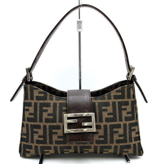 Fendi Brown Canvas Zucca