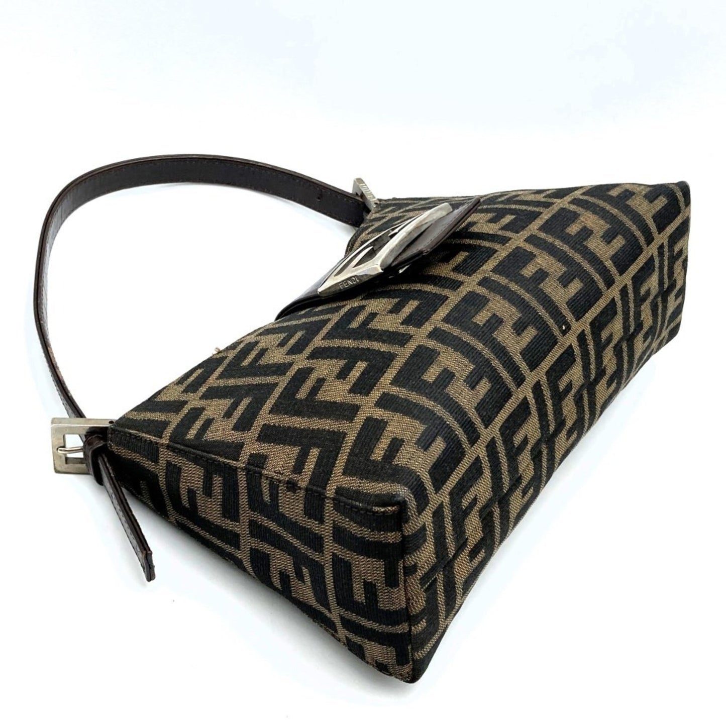 Fendi Brown Canvas Zucca