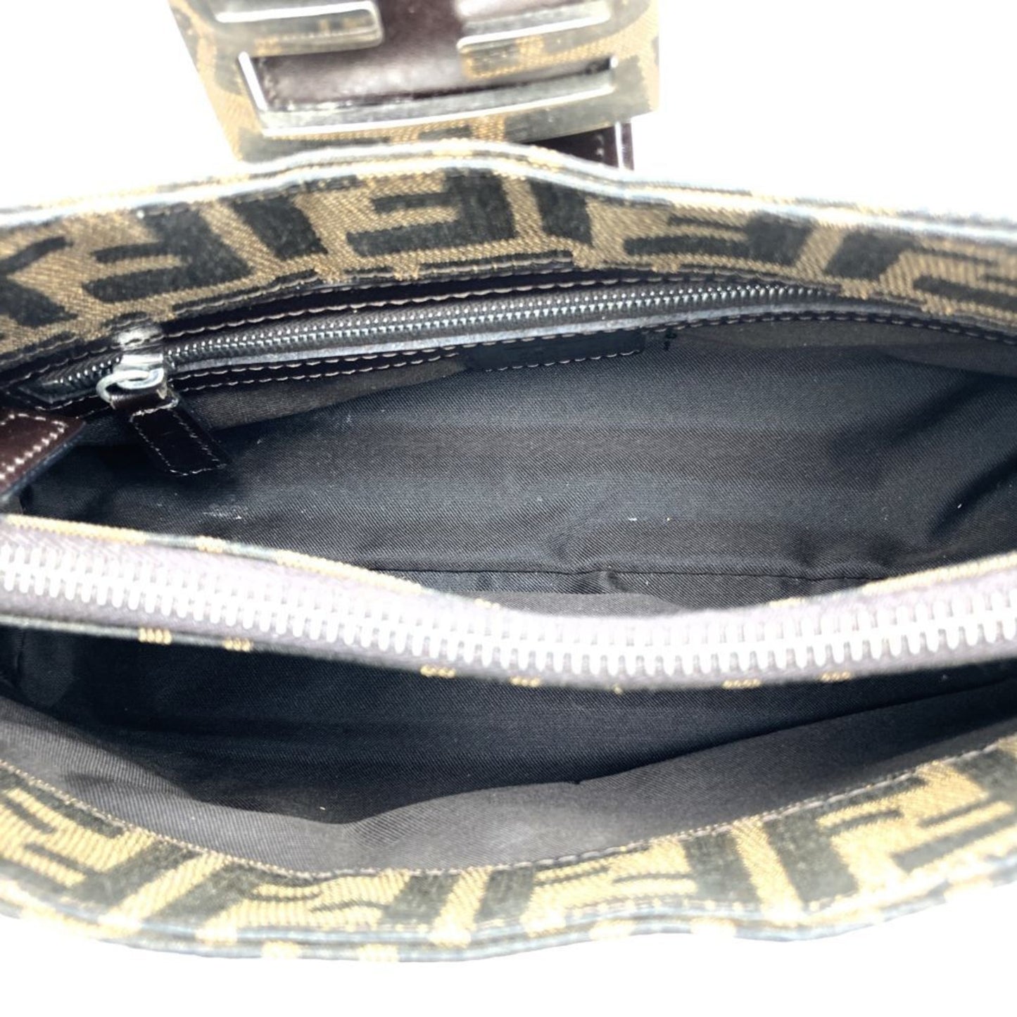 Fendi Brown Canvas Zucca
