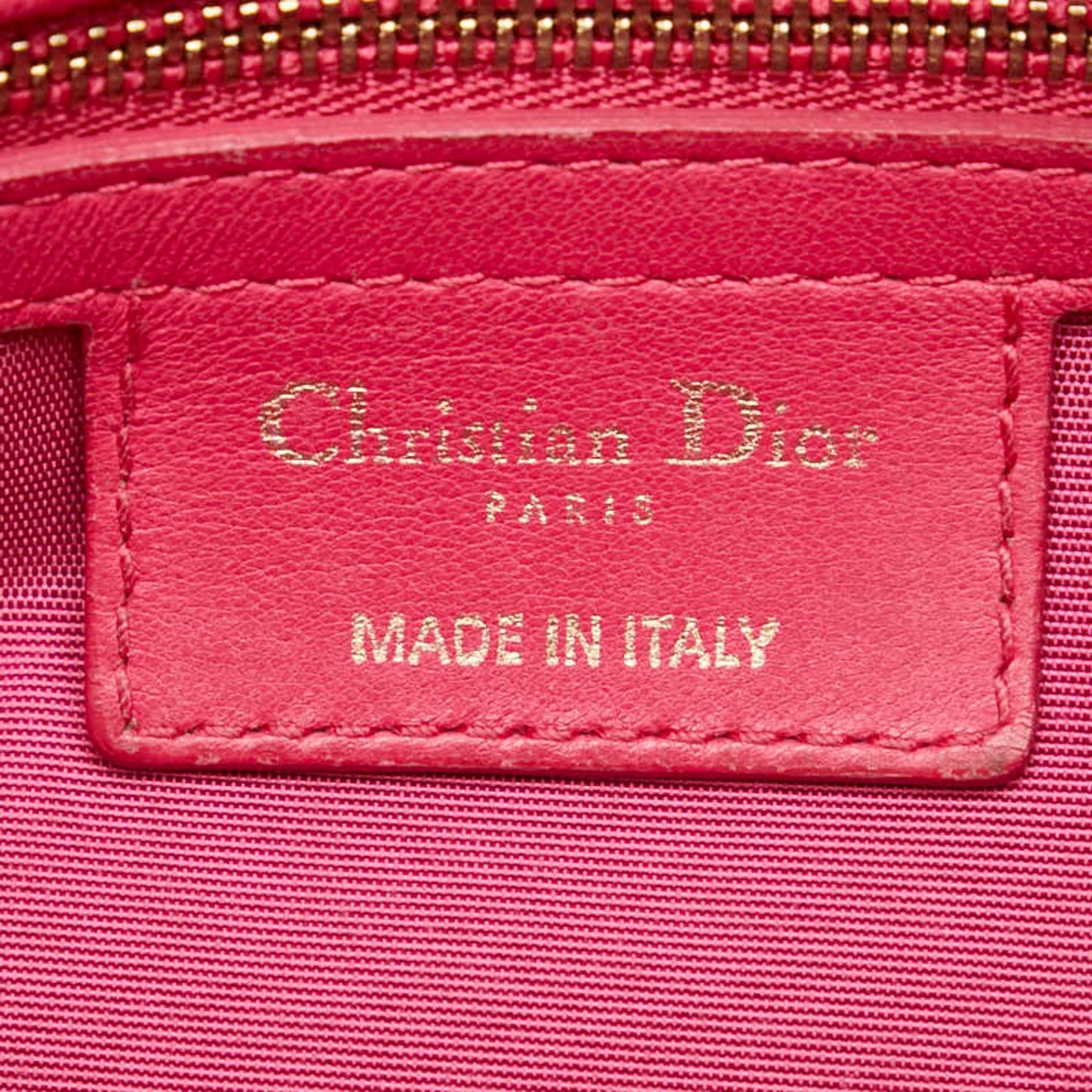 Dior Pink Leather Granville