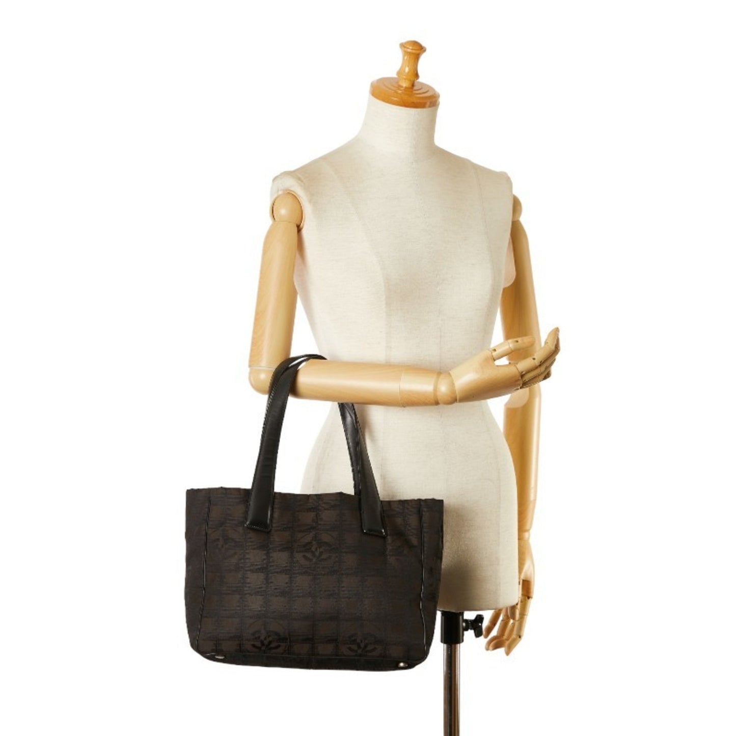 Chanel Brown Synthetic Travel Line