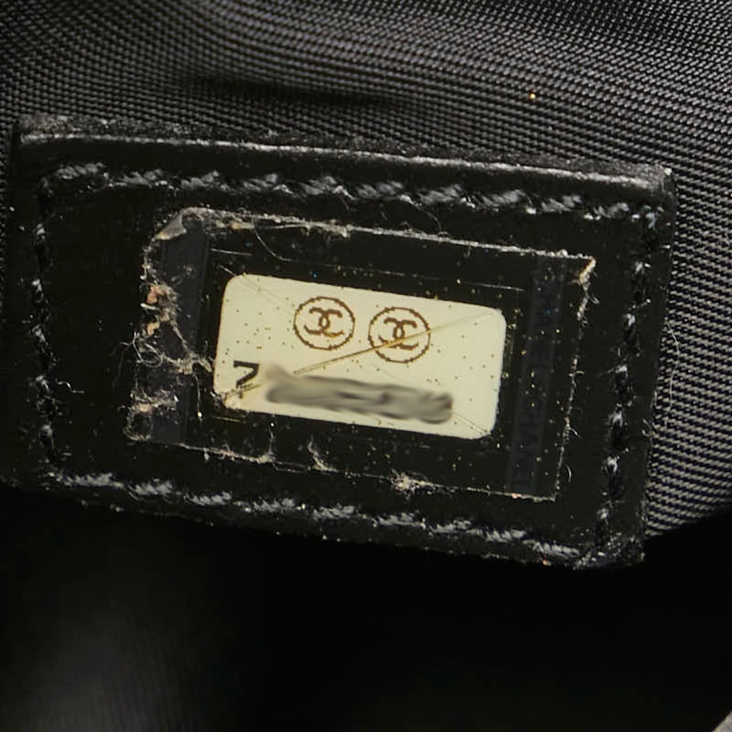 Chanel Black Leather Travel Line