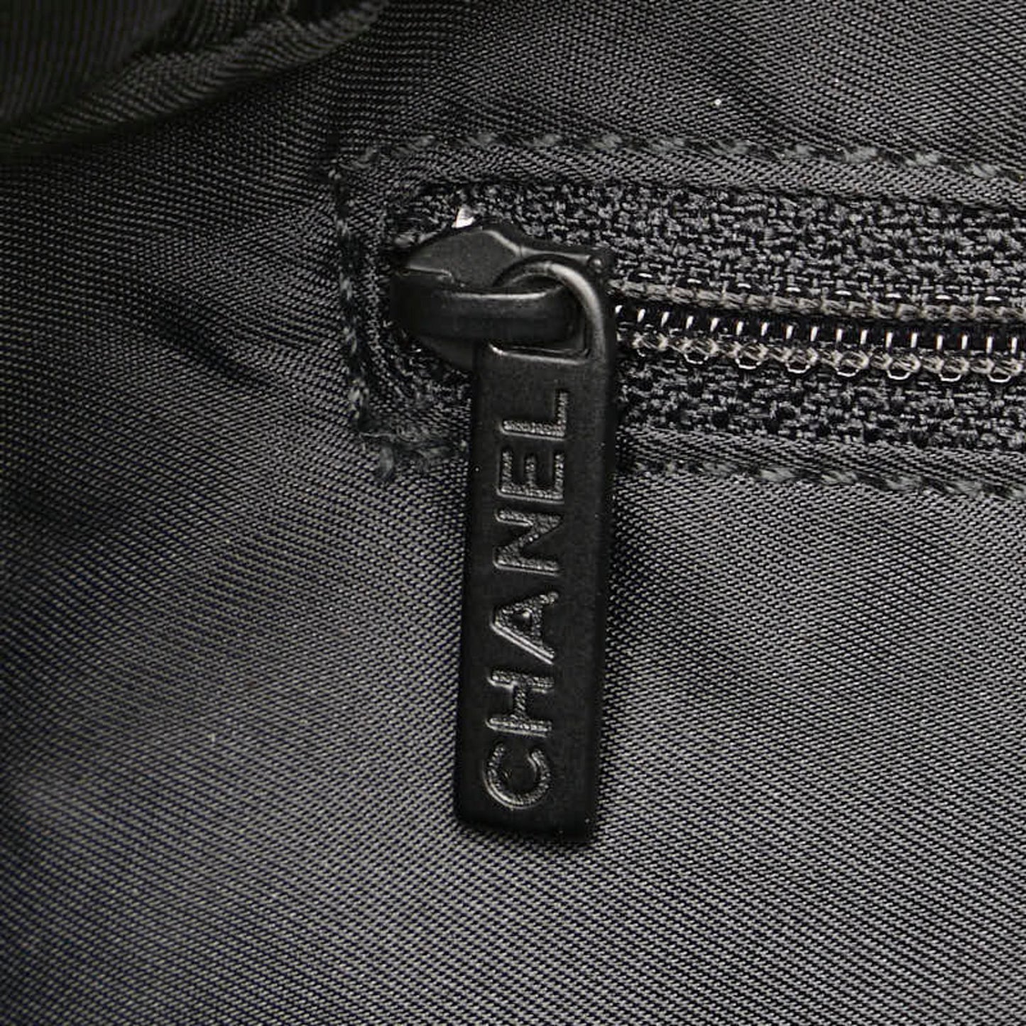 Chanel Black Leather Travel Line