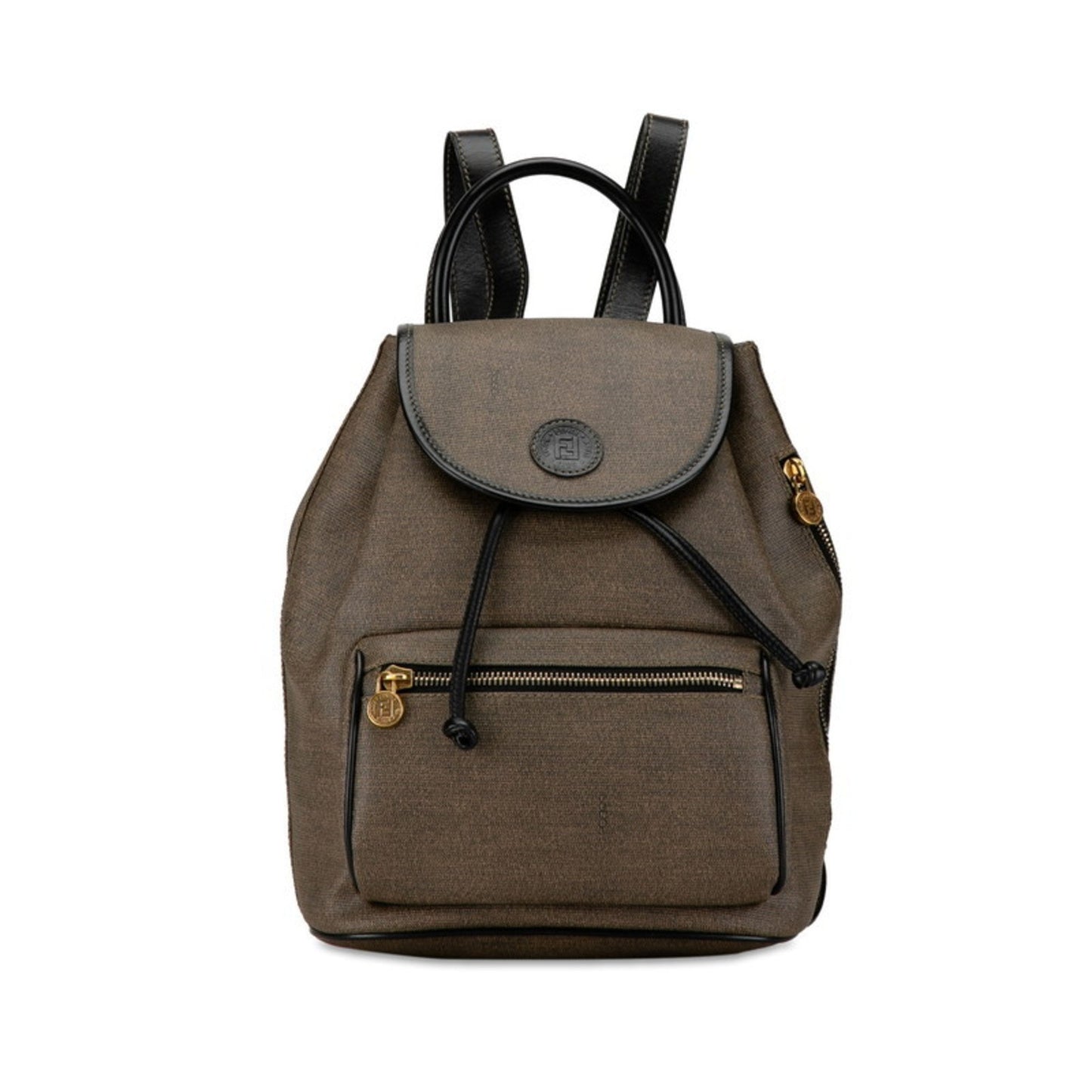 Fendi Gray Canvas Zucchino