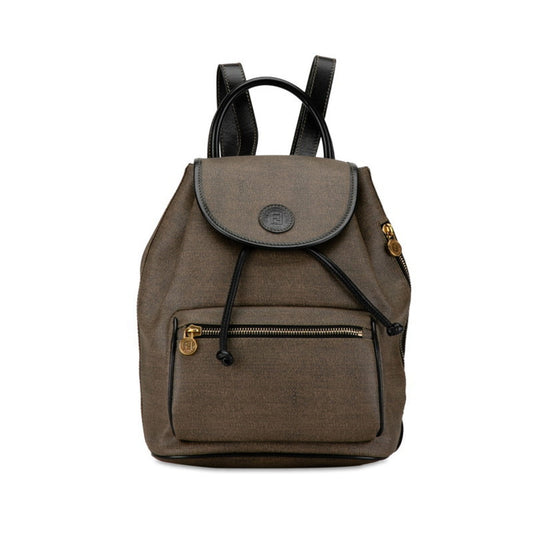Fendi Gray Canvas Zucchino