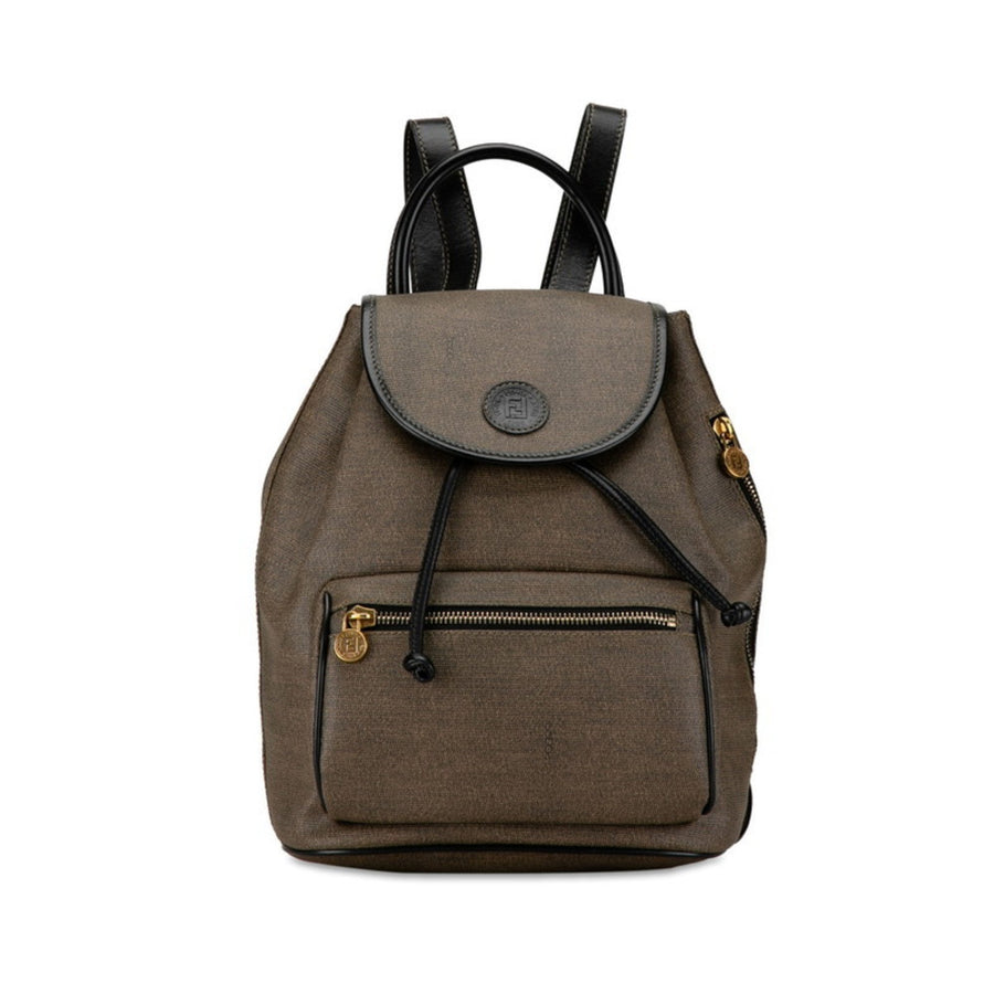 Fendi Gray Canvas Zucchino