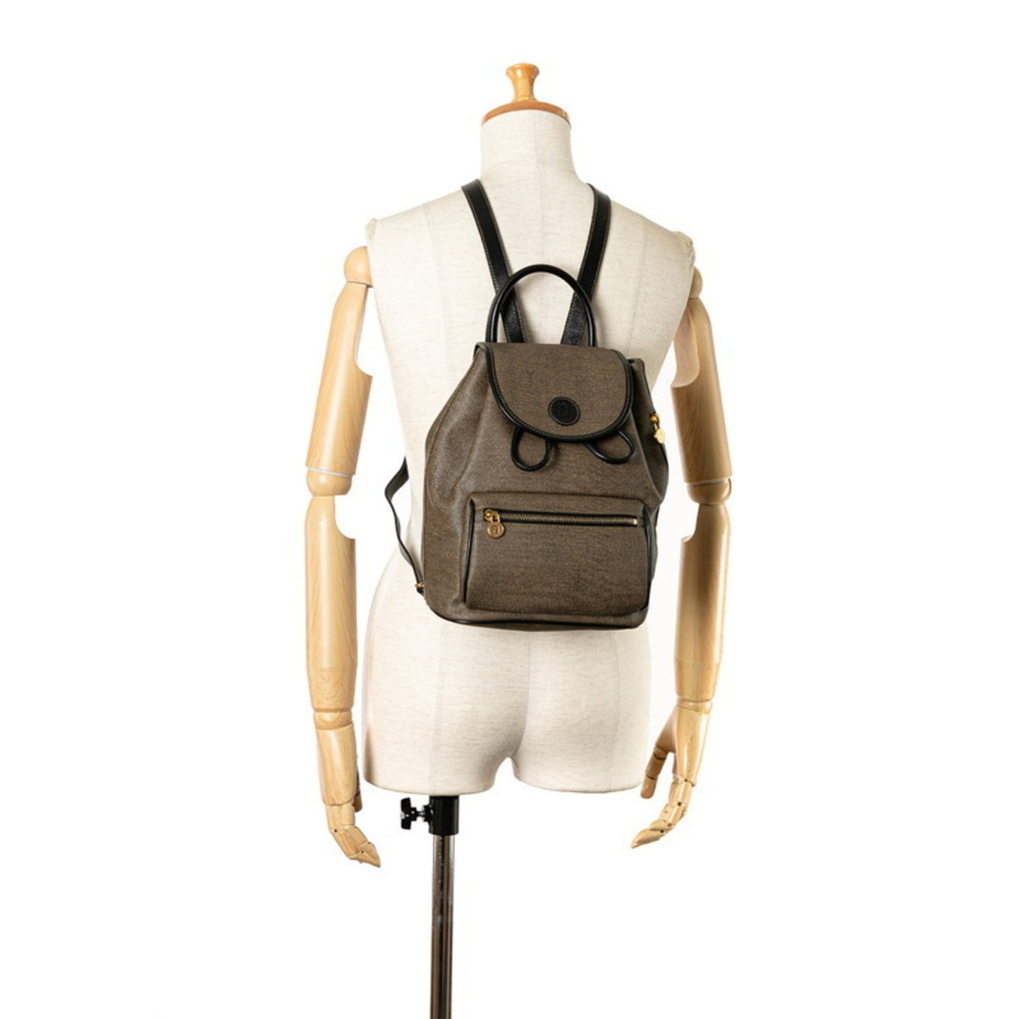 Fendi Gray Canvas Zucchino