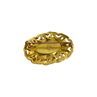 Chanel Gold Gold Plated Coco Mark