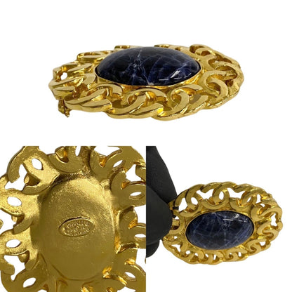 Chanel Gold Gold Plated Coco Mark