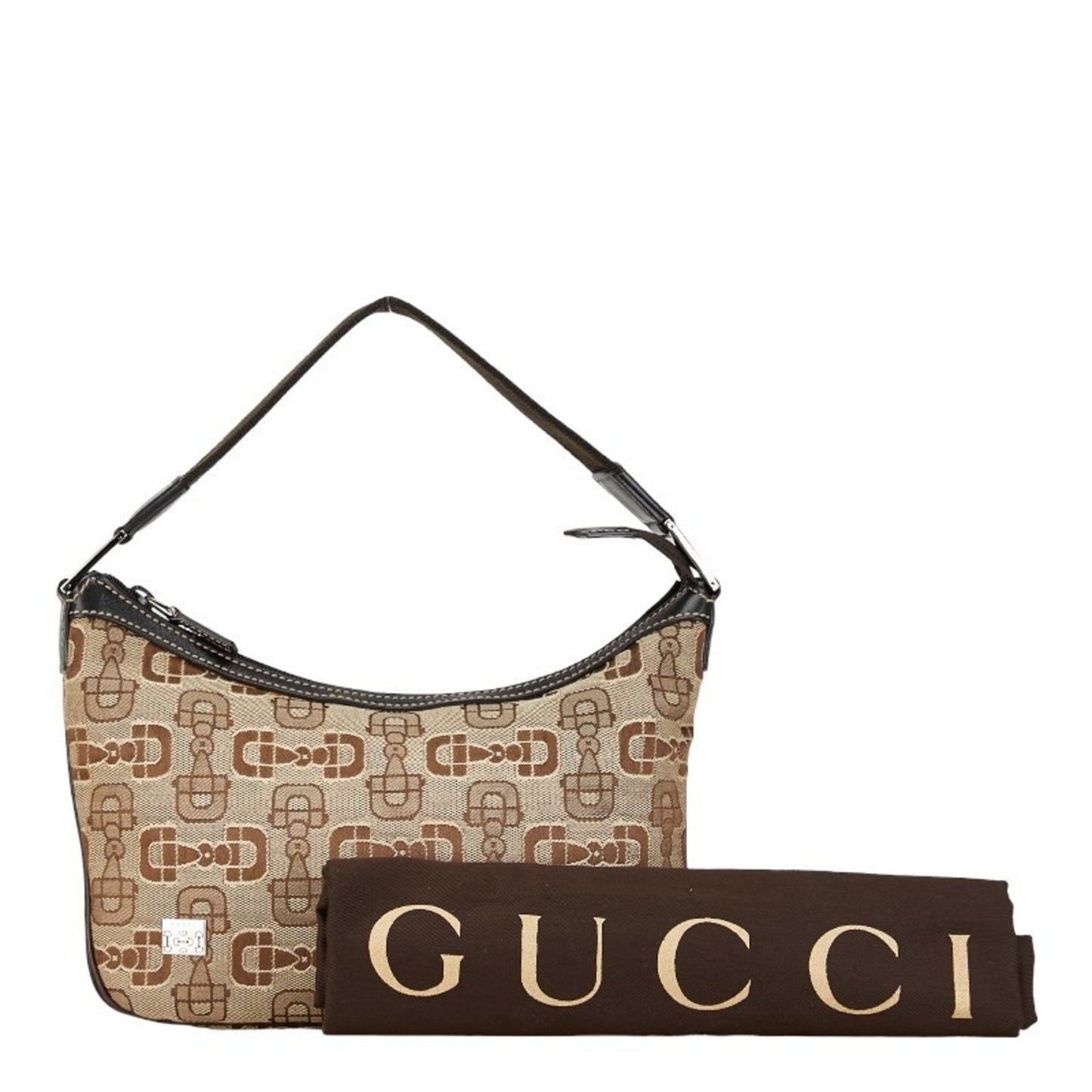 Gucci Brown Canvas Horsebit
