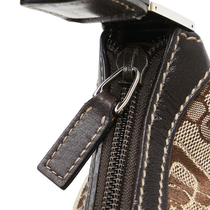 Gucci Brown Canvas Horsebit