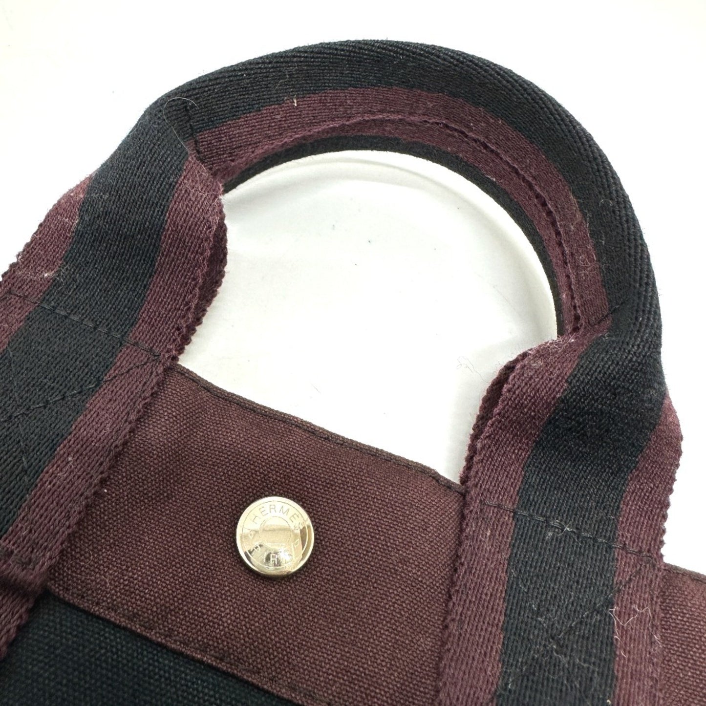 Hermès Black Canvas Fourre Tout