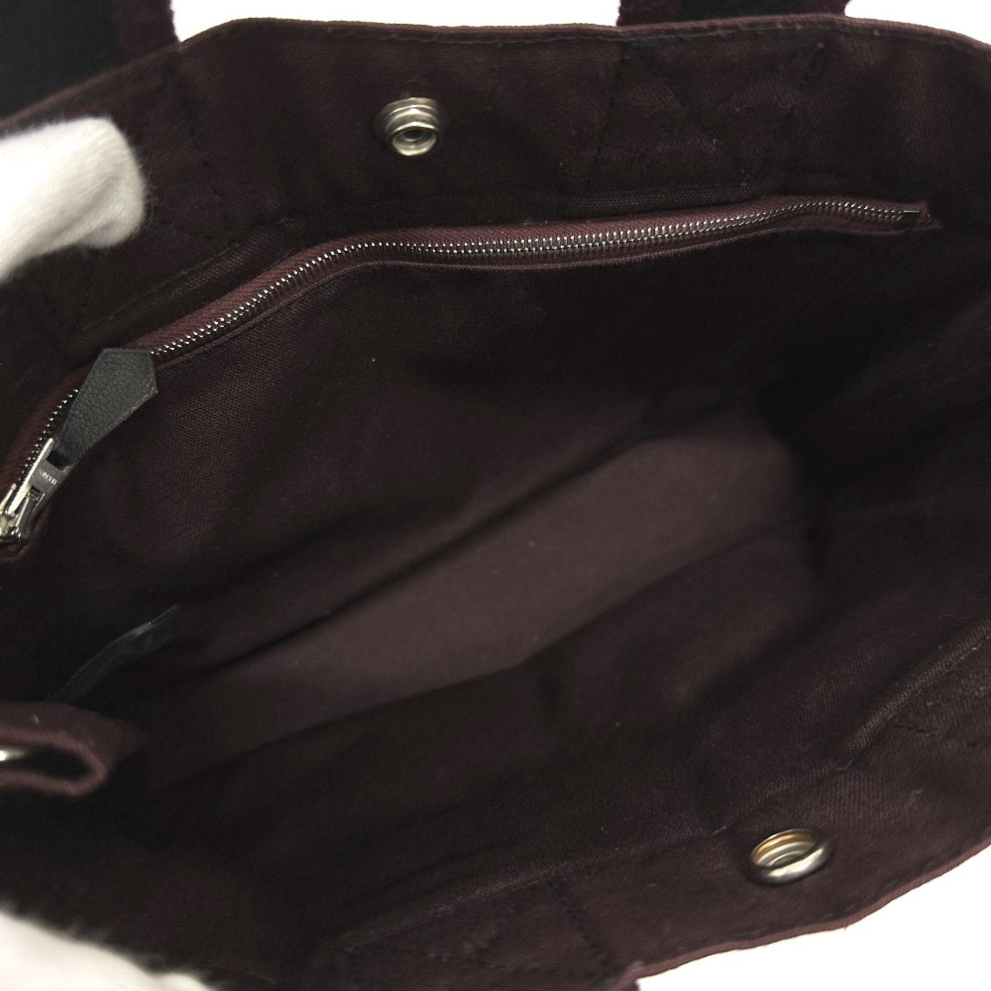 Hermès Black Canvas Fourre Tout