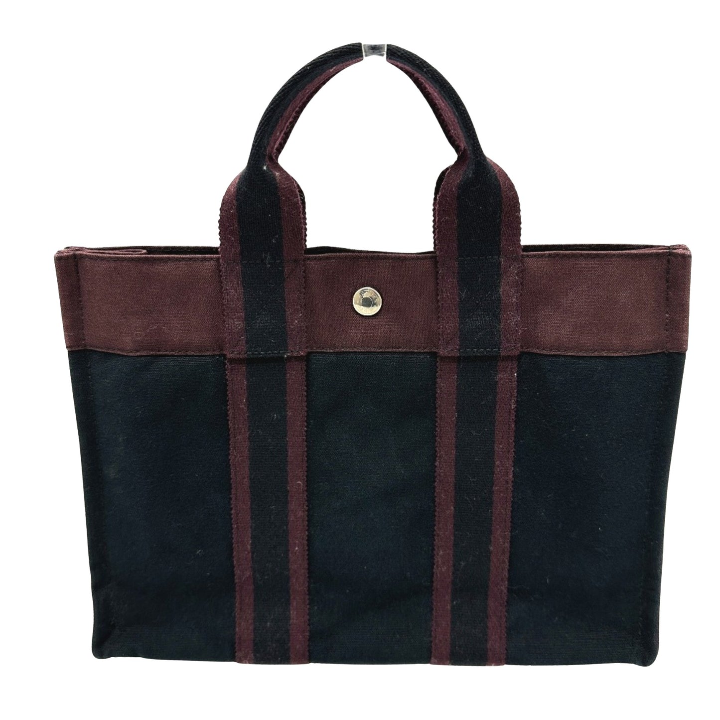 Hermès Black Canvas Fourre Tout