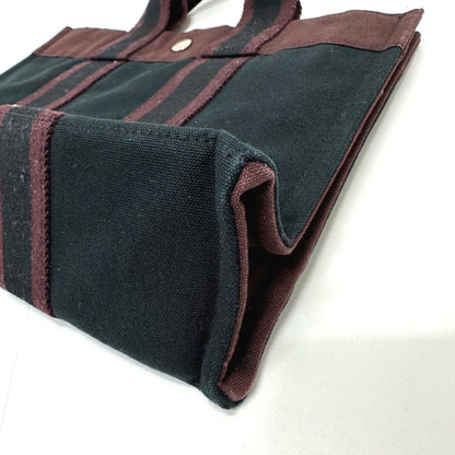 Hermès Black Canvas Fourre Tout