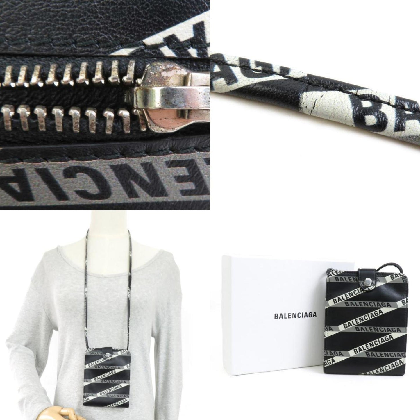 Balenciaga Black Leather Wallet