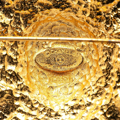 Chanel Gold Gold Plated Coco Mark