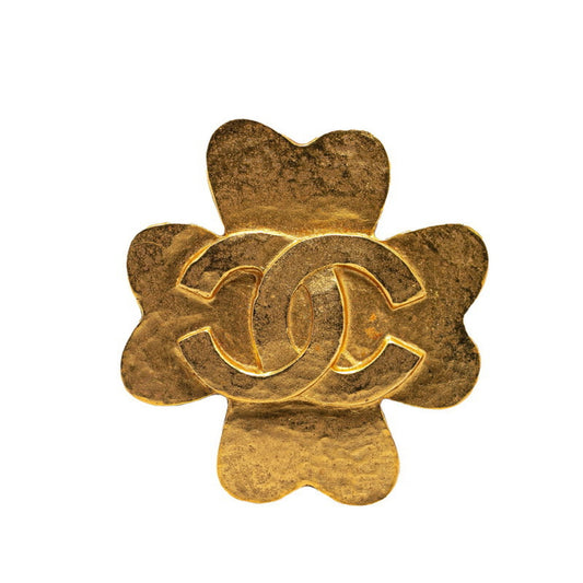 Chanel Gold Gold Plated Clover
