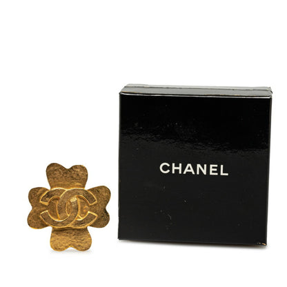 Chanel Gold Gold Plated Clover