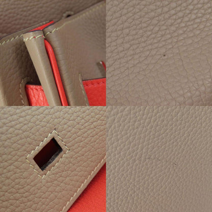 Hermès Gray Leather Birkin 35