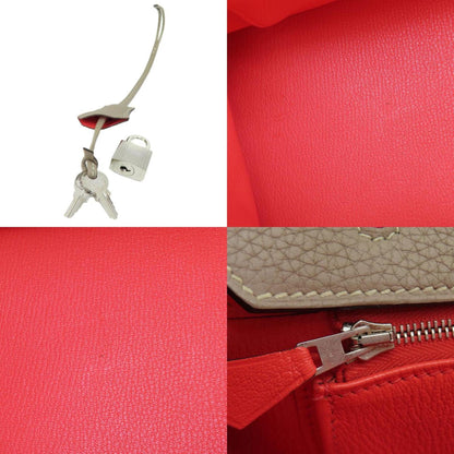Hermès Gray Leather Birkin 35