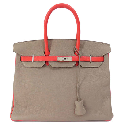 Hermès Gray Leather Birkin 35