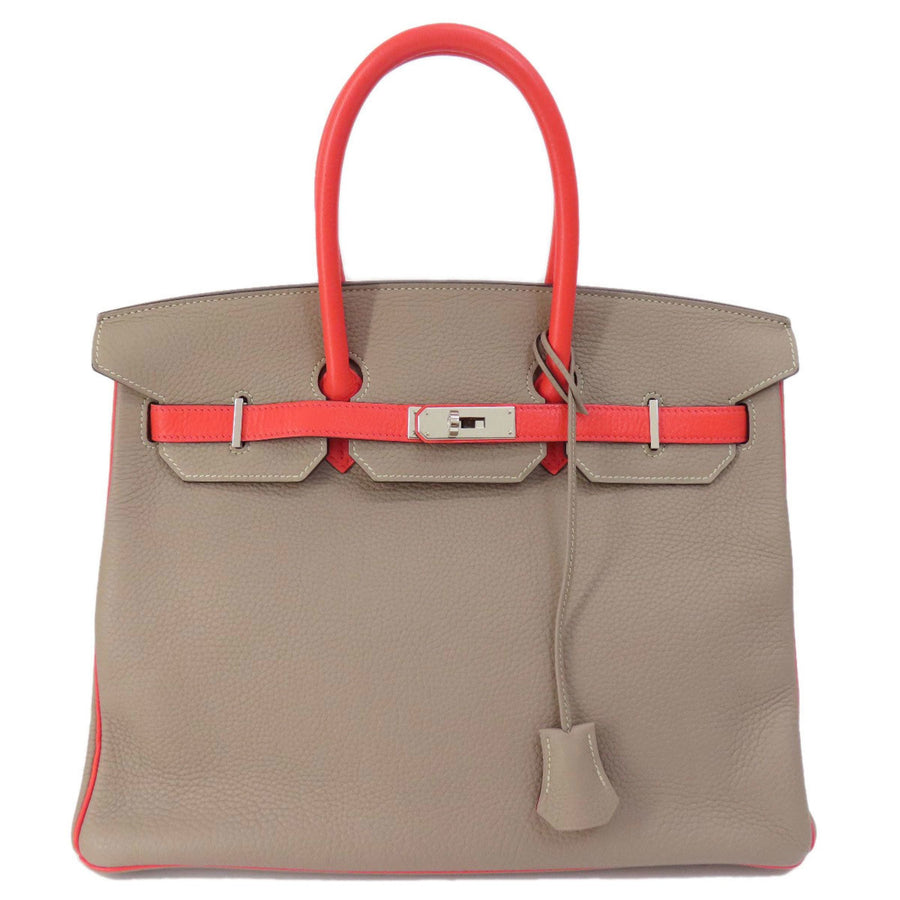 Hermès Gray Leather Birkin 35