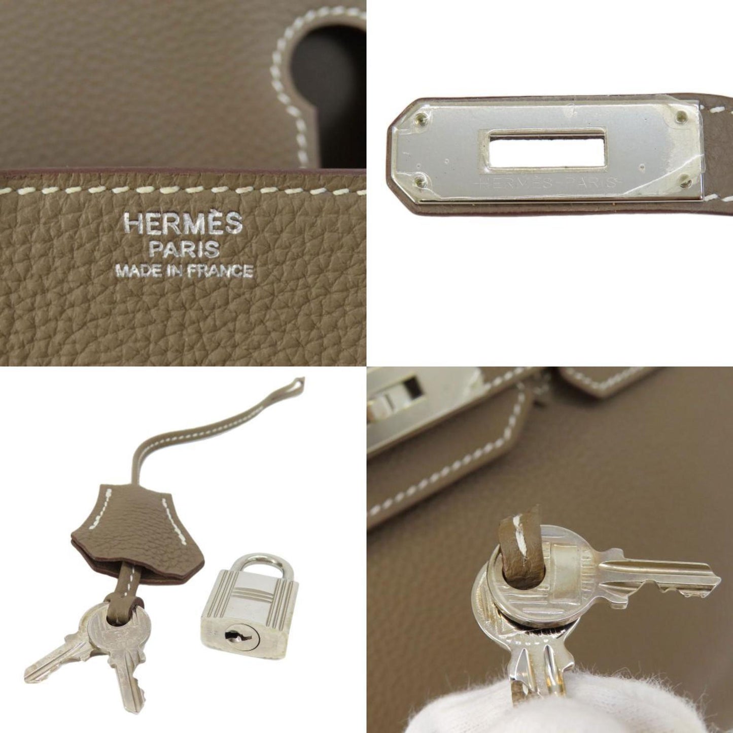 Hermès Gray Leather Birkin 30