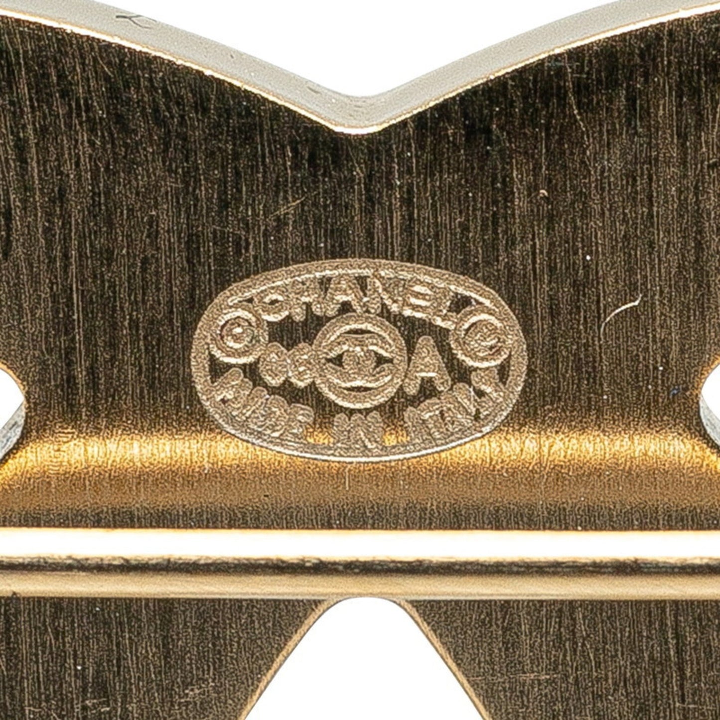 Chanel Gold Metal Brooch
