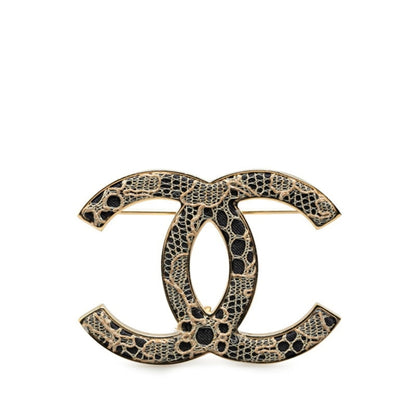 Chanel Gold Gold Plated Coco Mark