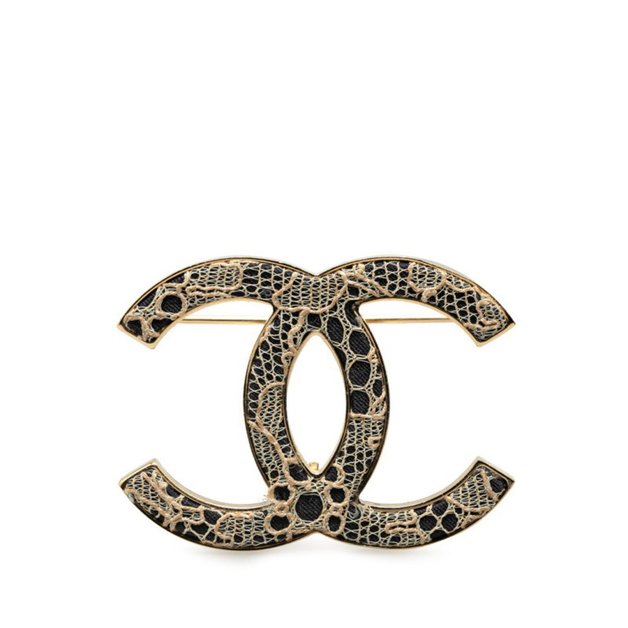 Chanel Gold Metal Brooch